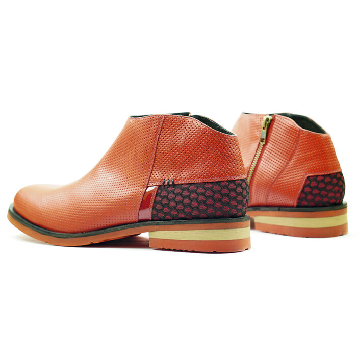 D6 Mr. ANX -Red -Boot fabric Men’s Leather - Image 6
