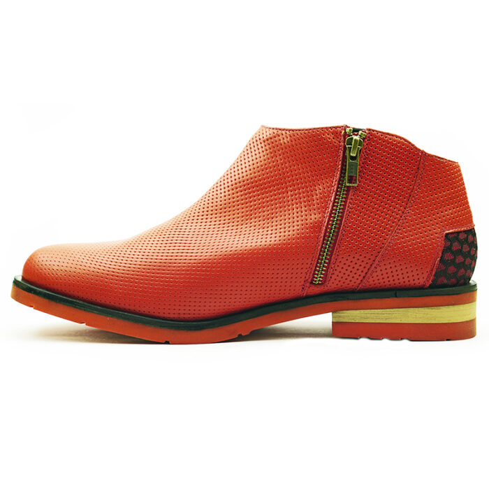 D6 Mr. ANX -Red -Boot fabric Men’s Leather - Image 3