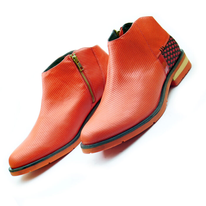 D6 Mr. ANX -Red -Boot fabric Men’s Leather - Image 7