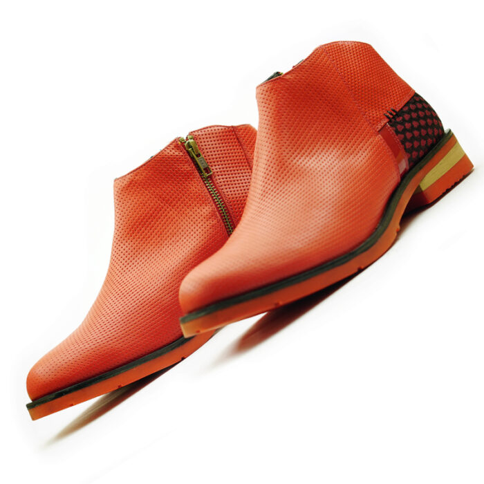 D6 Mr. ANX -Red -Boot fabric Men’s Leather - Image 2