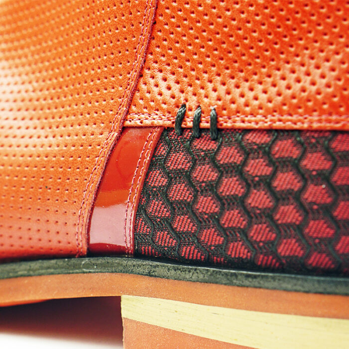 D6 Mr. ANX -Red -Boot fabric Men’s Leather - Image 8