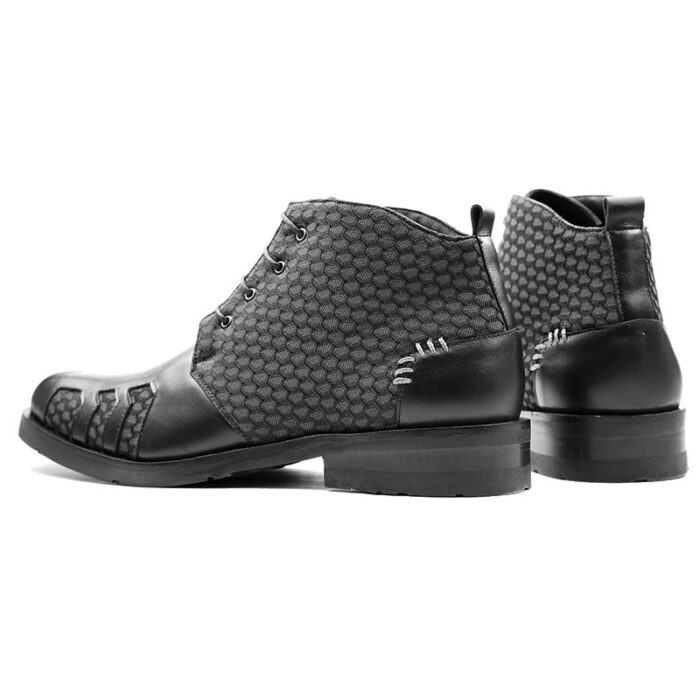 D10 Mr. Hermes -Black Fabric-Boot  Men’s Leather - Image 8