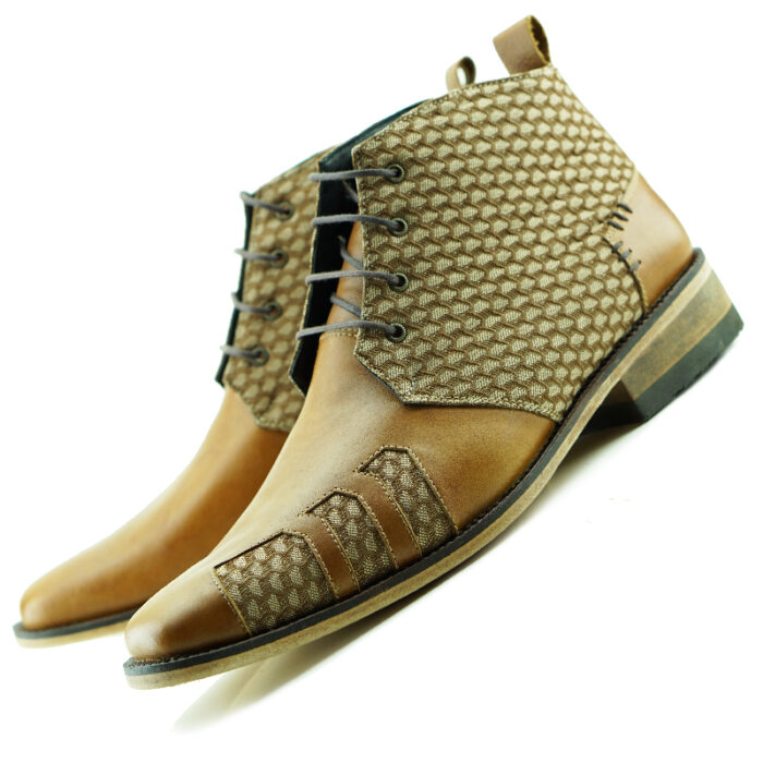 D10 Mr. Hermes -Whisky Fabric-Boot Men’s Leather H2 - Image 2
