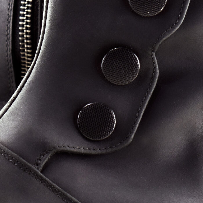D13 Indian Black leather boot with brake reinforcement  - Square last - Image 3