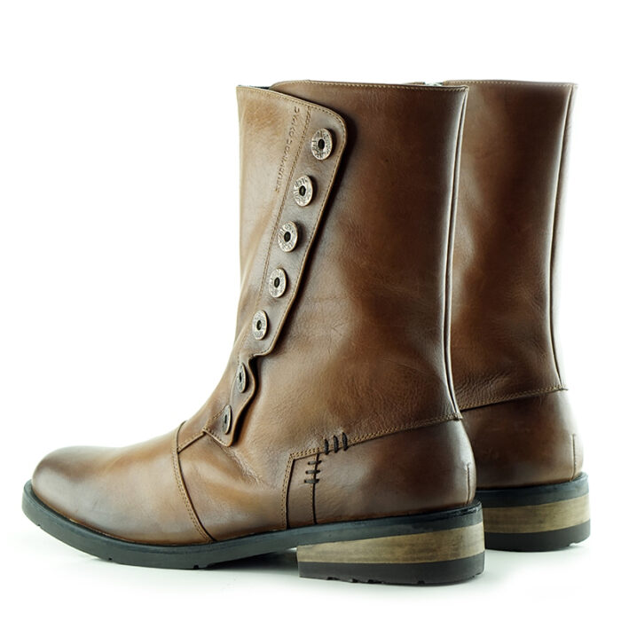 D13 Indian Whisky men's leather boots - airbrush aging - Image 3