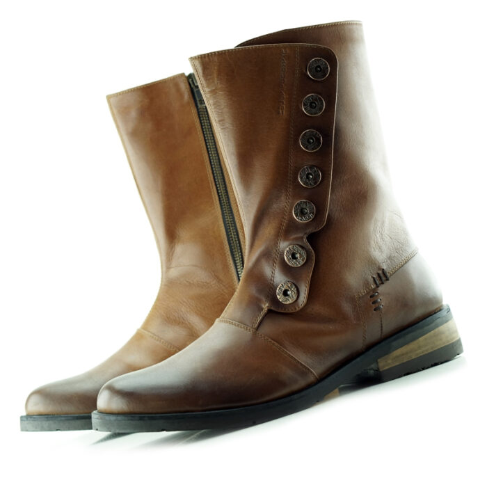 D13 Indian Whisky men's leather boots - airbrush aging - Image 2