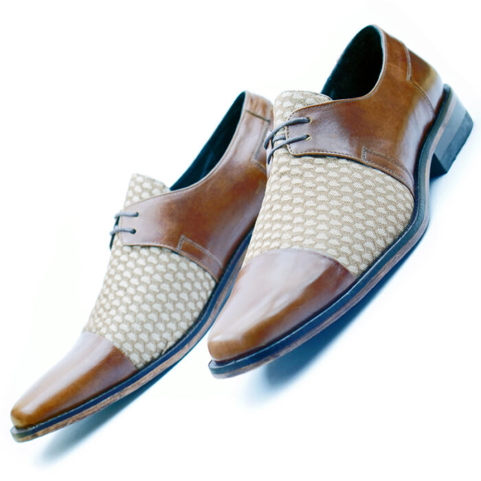 D3 Tesla Brown Fabric Dress Snkrs-shoe mens - Image 2