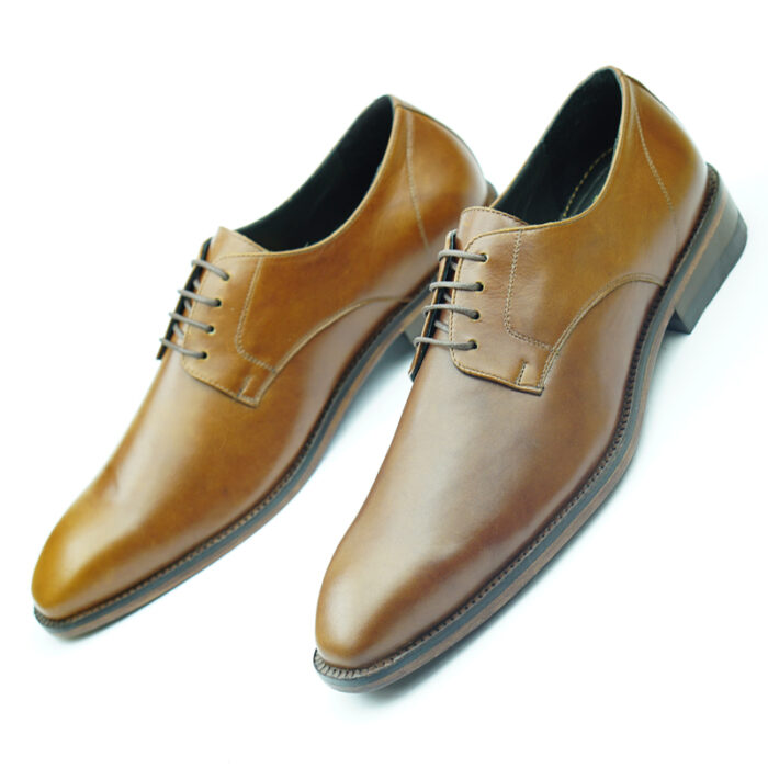 D4 Mercury men's leather shoe brown - Image 2