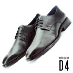 D4 Mercury men's leather Snkrs-shoe black