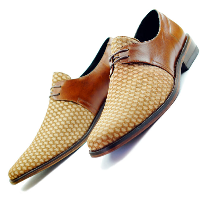 D5 James Brown Fabric Dress Snkrs-Shoe mens - Image 2