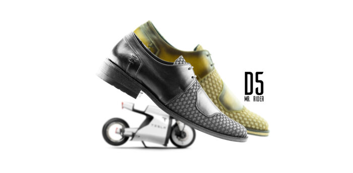 D5 Rider  men’s leather Snkrs-shoe Whisky Fabric-airbrush aging - Image 7