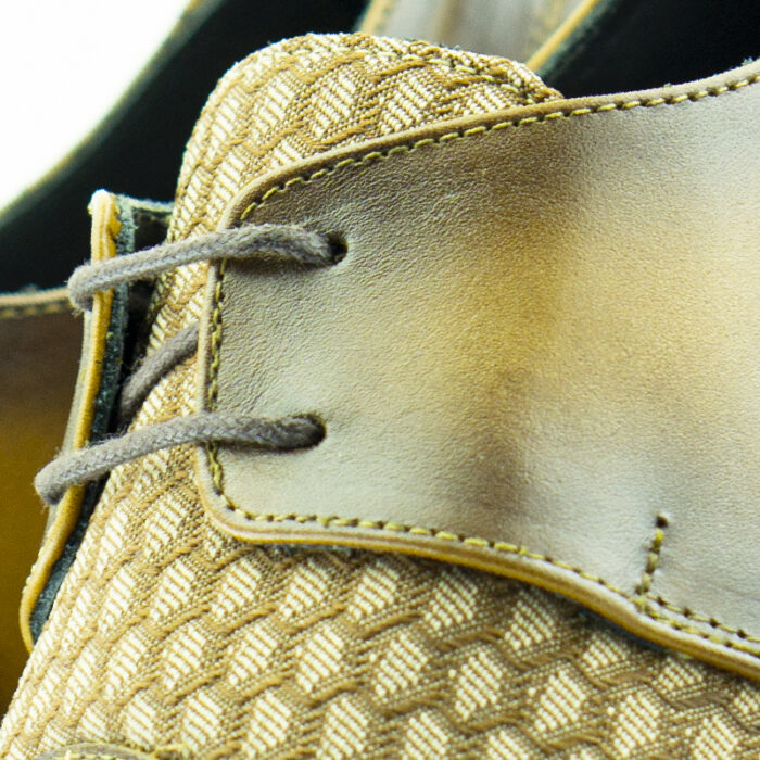 D5 Rider  men’s leather Snkrs-shoe Whisky Fabric-airbrush aging - Image 5