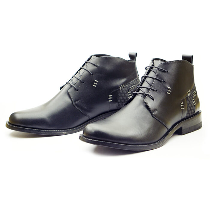 D7 Mr. Kristian Boot Black Men’s Leather - Image 3