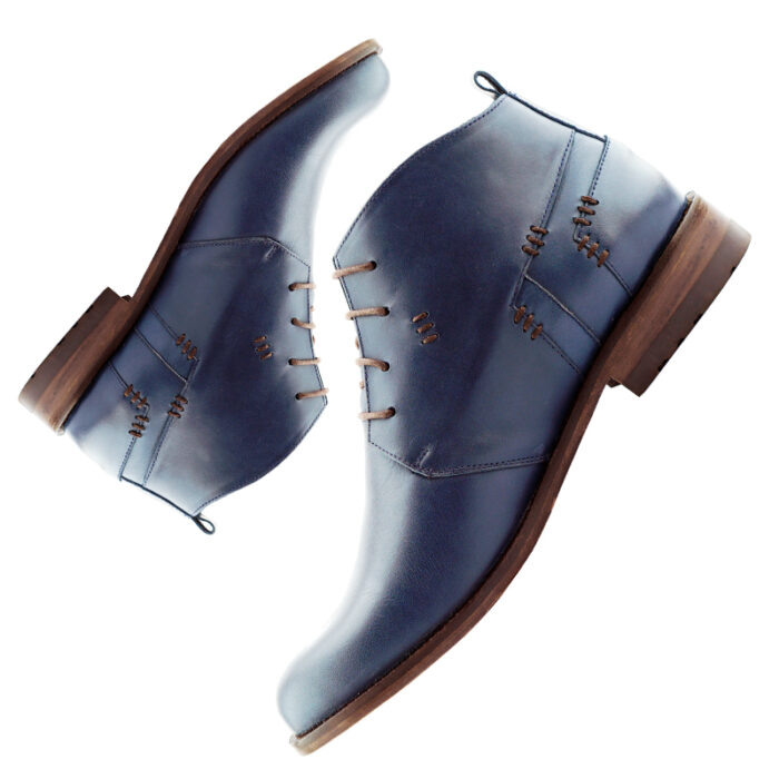 D7 Mr. Kristian Boot Blue Men’s Leather - Image 2