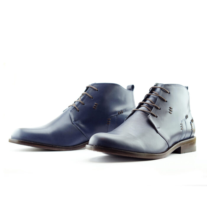 D7 Mr. Kristian Boot Blue Men’s Leather - Image 4