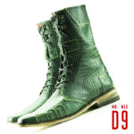 D9 Neo Green-Red men's leather-fabric boots