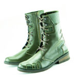 Sastrería bota cuero hombre D9 Olivo