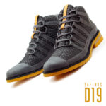 D19 Mr. Safirus Men's Leather Ankle Boots