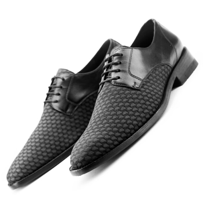 D4 Mercury men's leather Snkrs-shoe black Fabric - Image 2